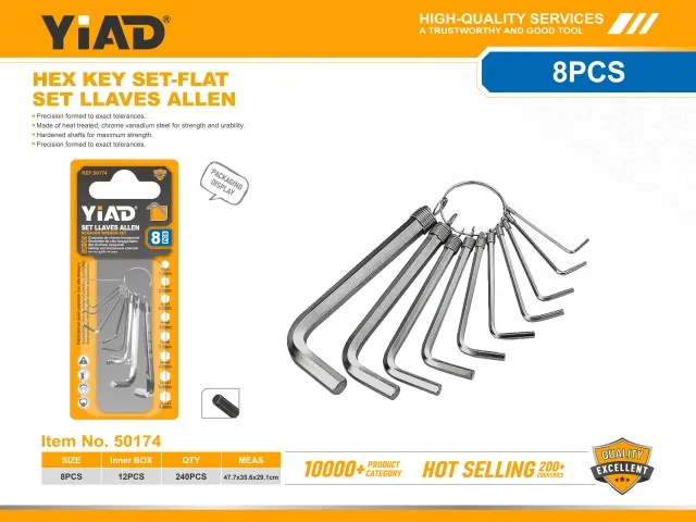 Hex Key Set-Flat 50174