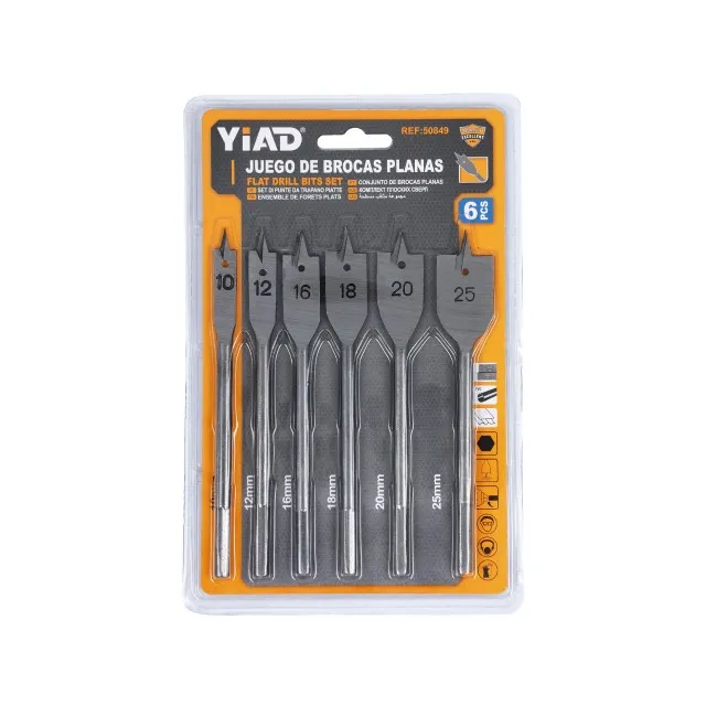 FLAT DRILL BITS SET 50849