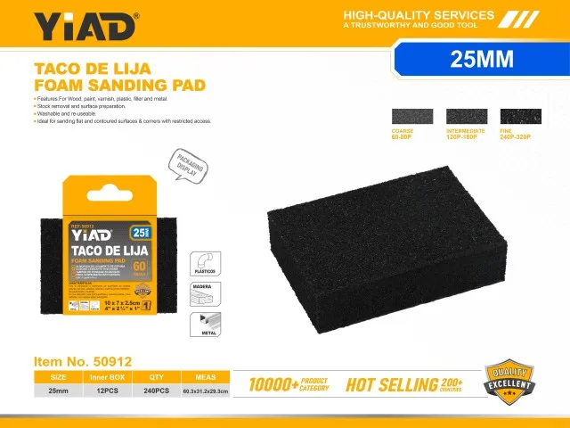 FOAM SANDING PAD 50912