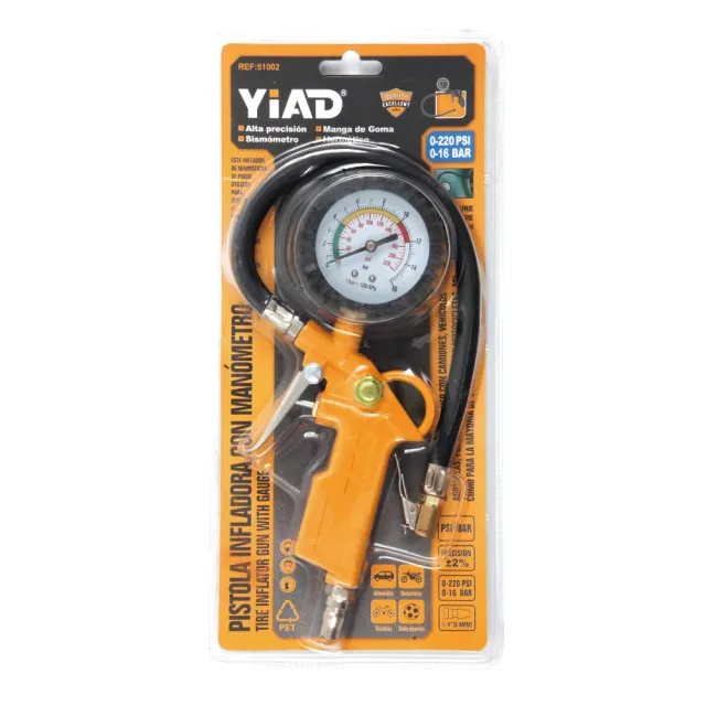 Tire inflator gun with Gauge 51002
