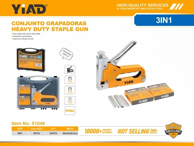Heavy Duty Staple Gun Set 51046