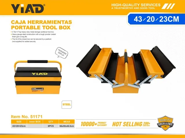 PORTABLE TOOL BOX 51171