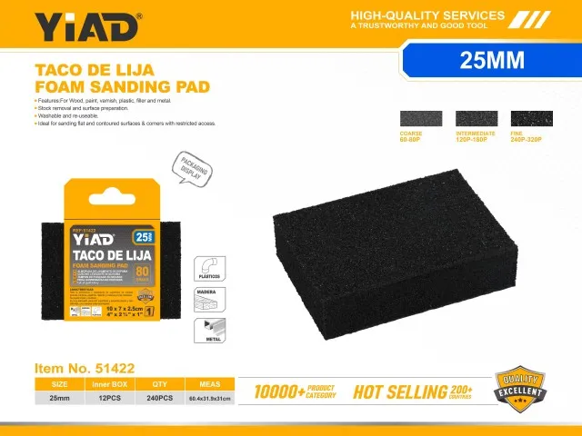 FOAM SANDING PAD 51422