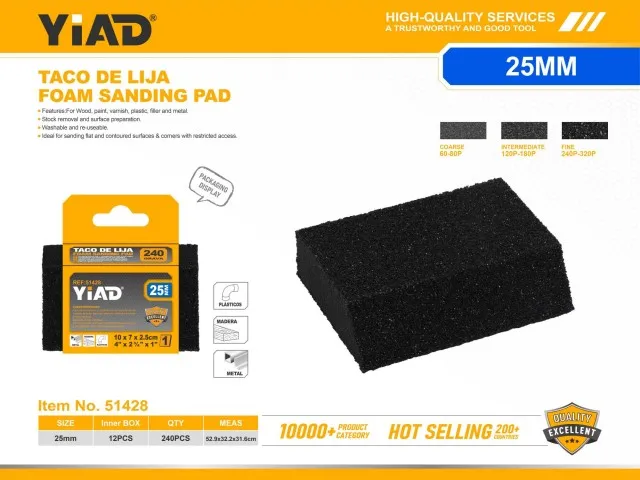 FOAM SANDING PAD 51428