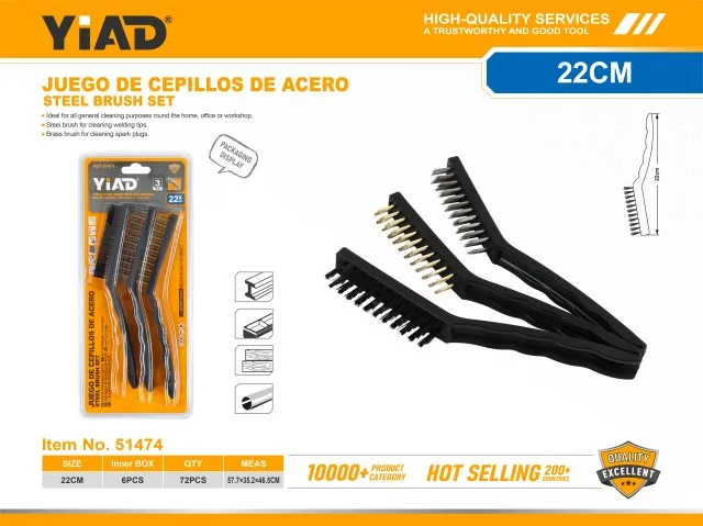 STEEL BRUSH SET 51474