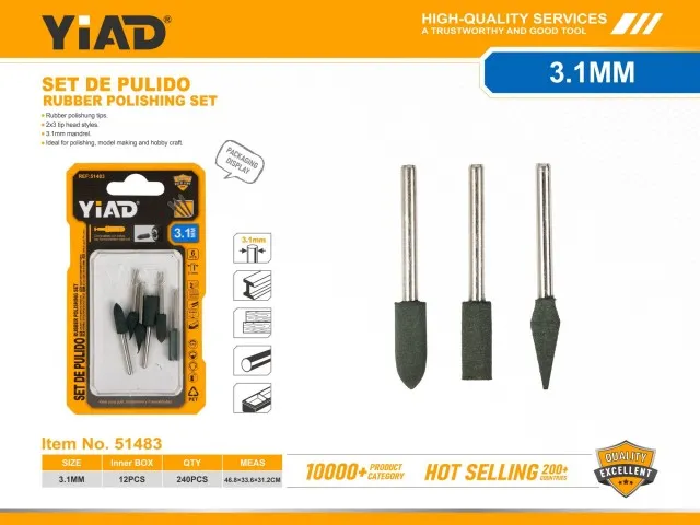 RUBBER POLISHING SET 51483