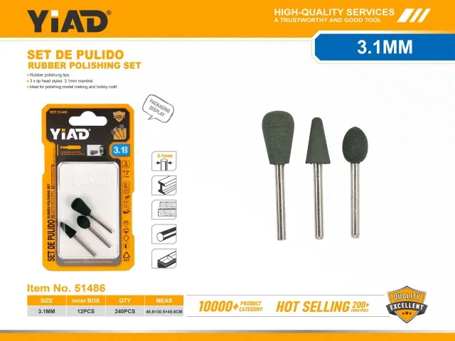 RUBBER POLISHING  SET 51486