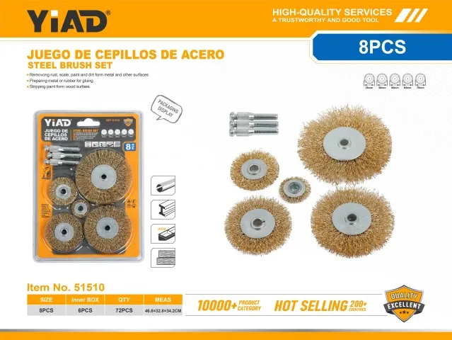 STEEL BRUSH SET 51510