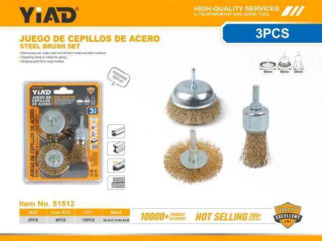 STEEL BRUSH SET 51512