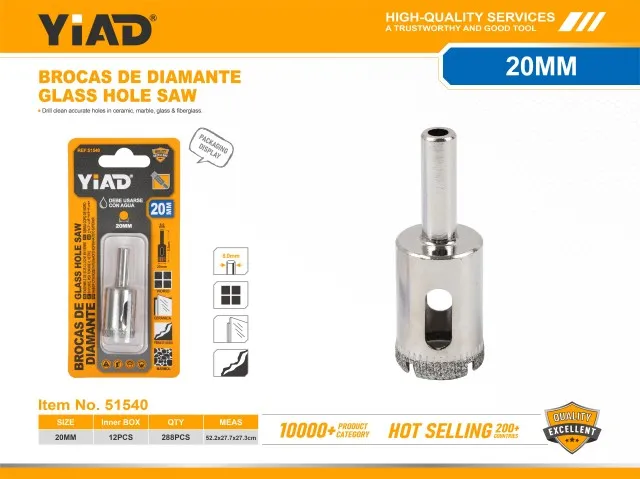 GLASS HOLE SAW SET 51540