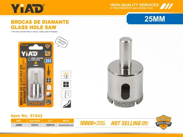 GLASS HOLE SAW SET 51542