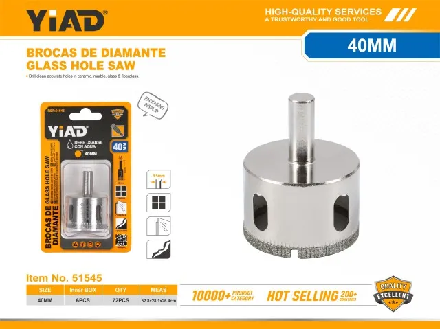 GLASS HOLE SAW SET 51545