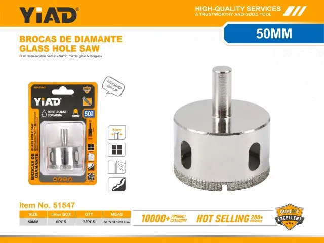GLASS HOLE SAW SET 51547