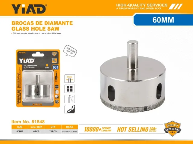 GLASS HOLE SAW SET 51548