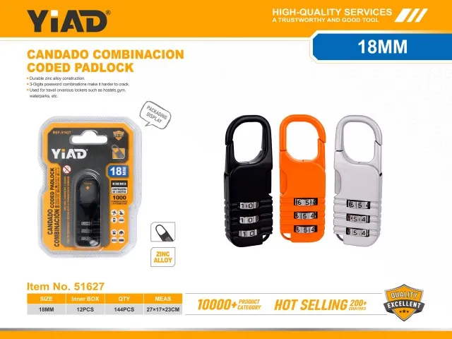 CODED PADLOCK 51627