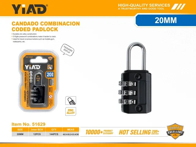 CODED PADLOCK 51629