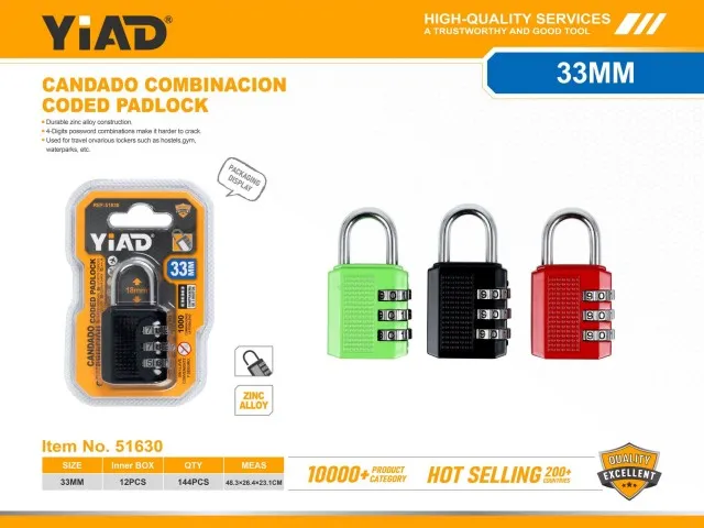 CODED PADLOCK 51630