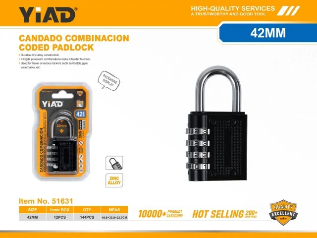CODED PADLOCK 51631