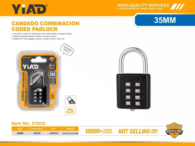 CODED PADLOCK 51632