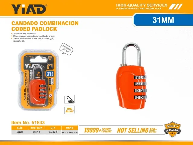 CODED PADLOCK 51633