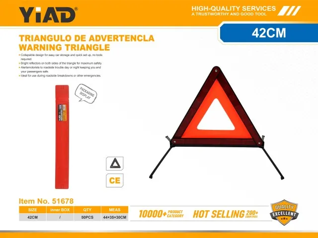 WARNING TRIANGLE 51678