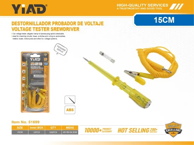 VOLTAGE TESTER SREWDRIVER 51699