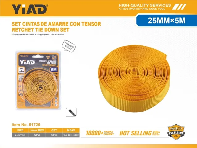RETCHET TIE DOWN SET 51726