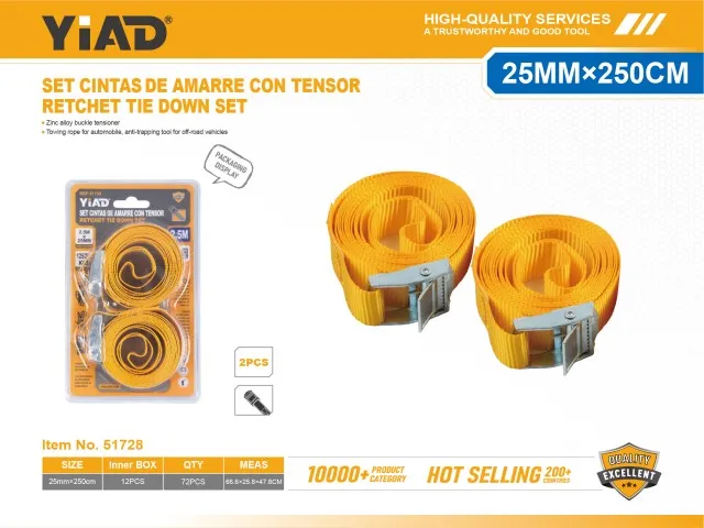 RETCHET TIE DOWN SET 51728