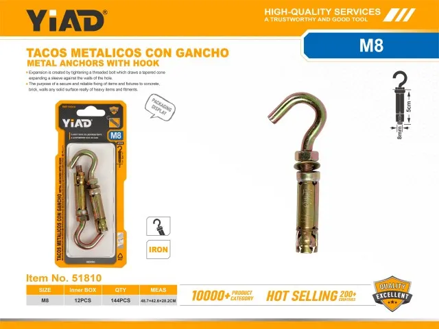 METAL ANCHORS WITH HOOK 51810