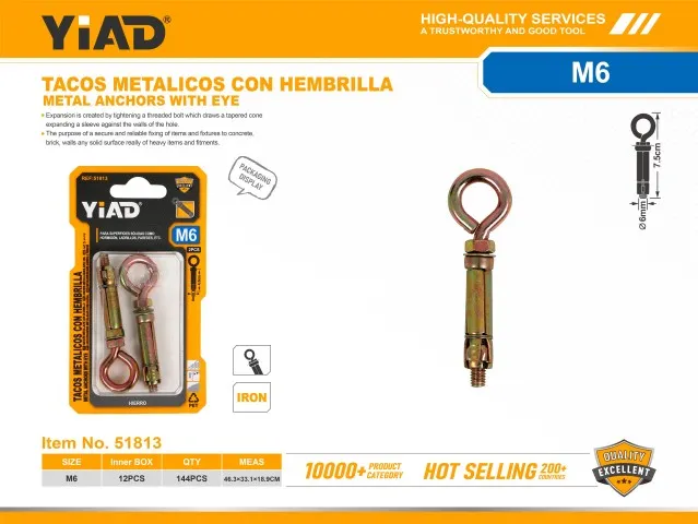 METAL ANCHORS WITH EYE 51813