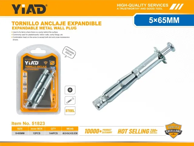 EXPANDABLE METAL WALL PLUG 51823