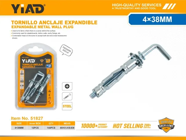 EXPANDABLE METAL WALL PLUG 51827