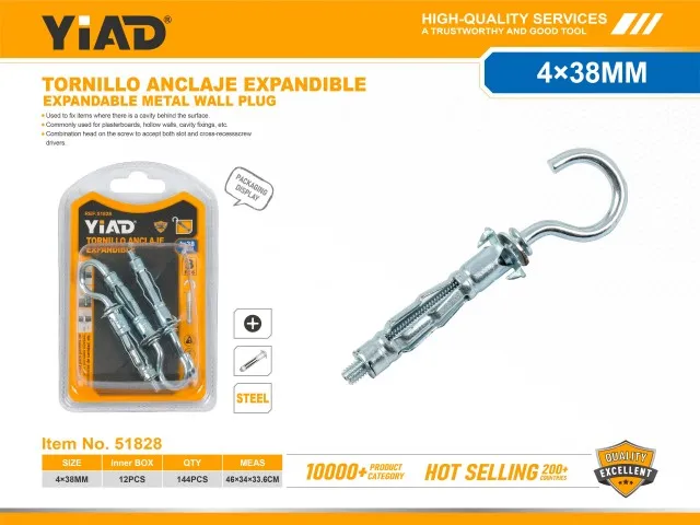 EXPANDABLE METAL WALL PLUG 51828
