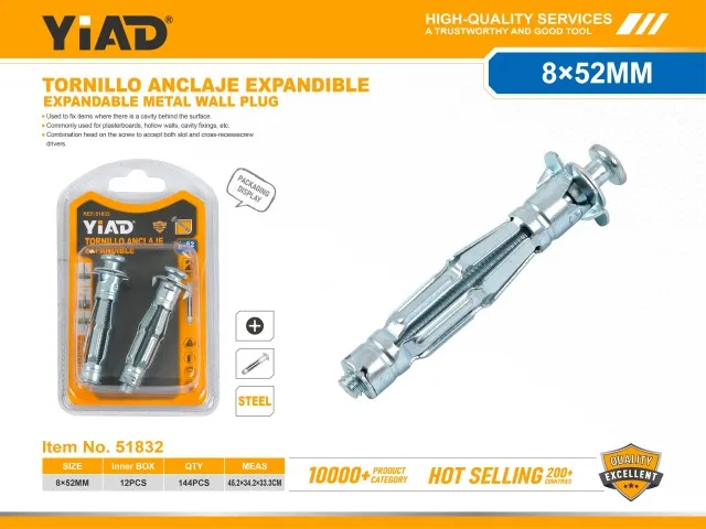 EXPANDABLE METAL WALL PLUG 51832