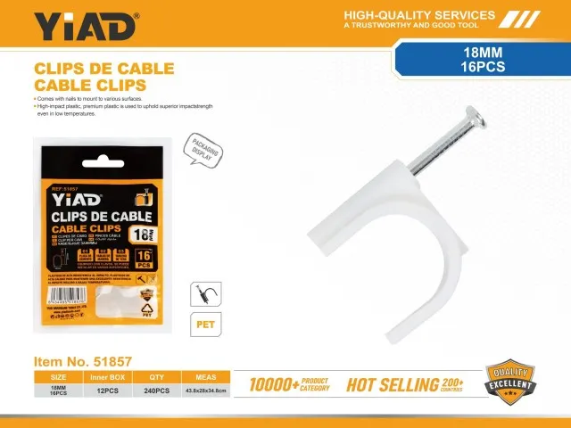 CABLE CLIPS 51857