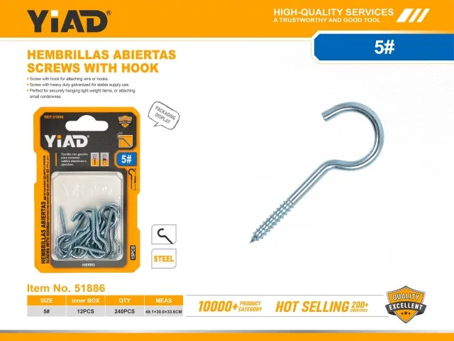 SCREWS WITH HOOK 51886