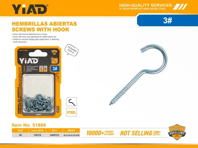 SCREWS WITH HOOK 51888