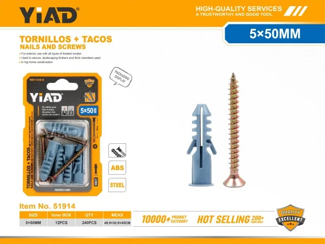 SCREWS+PLUGS 51914