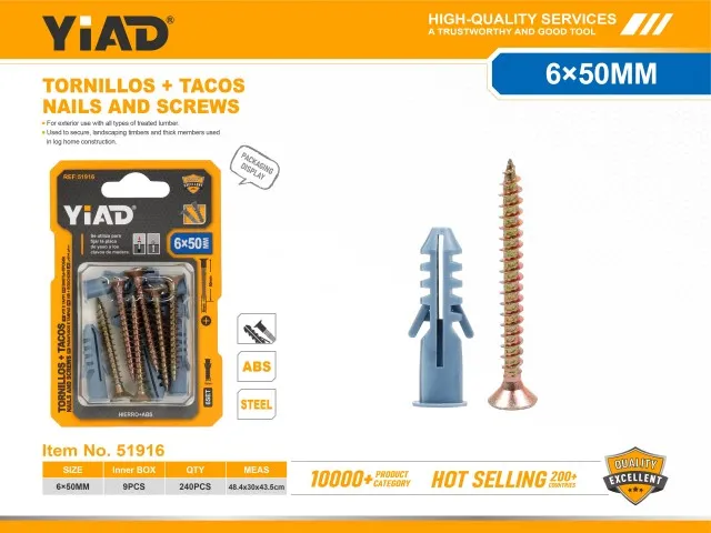 SCREWS+PLUGS 51916