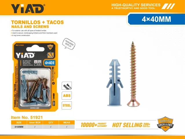 SCREWS+PLUGS 51921