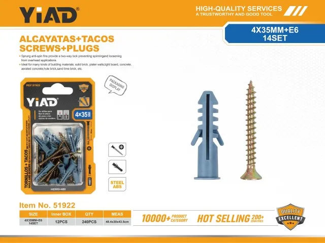 SCREWS+PLUGS 51922