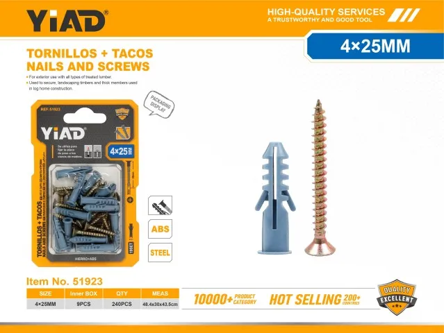SCREWS+PLUGS 51923