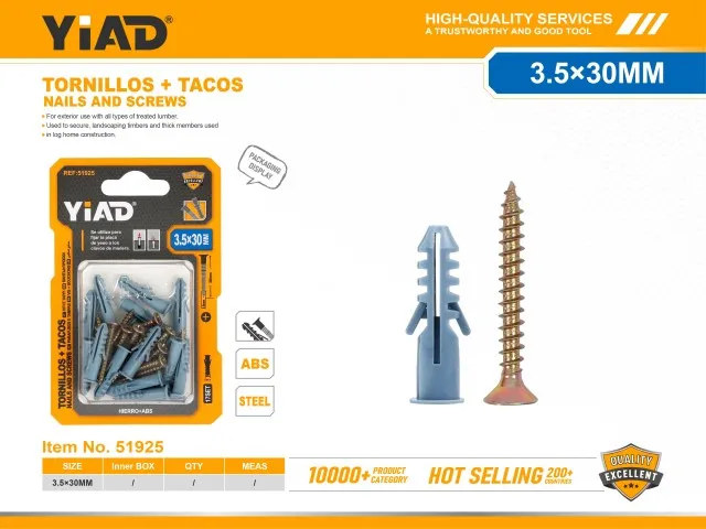 SCREWS+PLUGS 51925