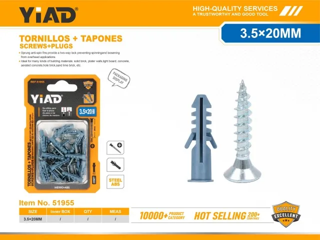 SCREWS+PLUGS 51955