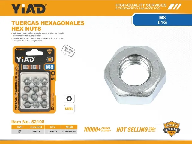 HEX NUTS 52108