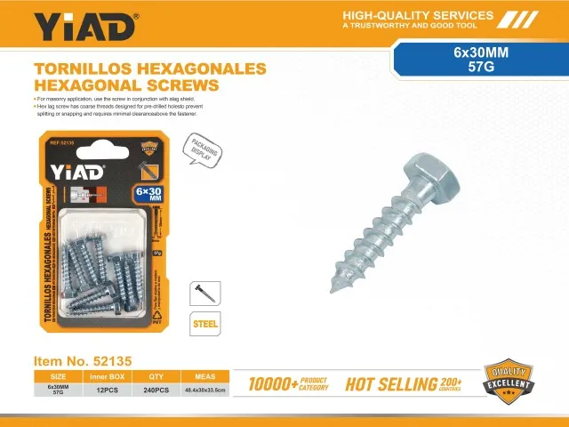 HEXAGONAL SCREWS 52135