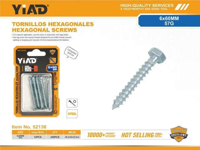 HEXAGONAL SCREWS 52138