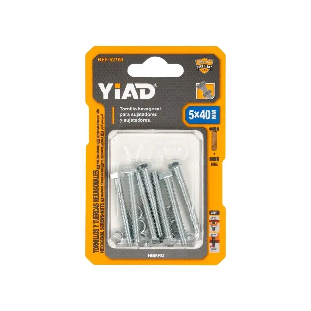 HEXAGONAL SCREWS+NUTS 52150