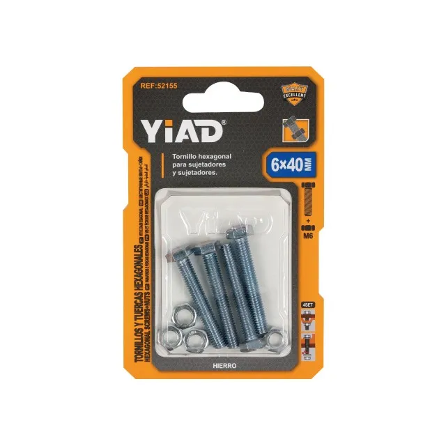 HEXAGONAL SCREWS+NUTS 52155