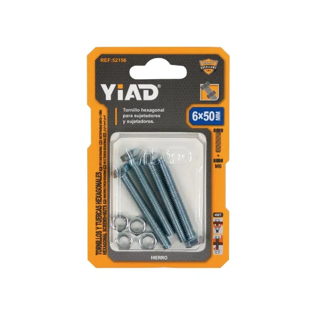 HEXAGONAL SCREWS+NUTS 52156